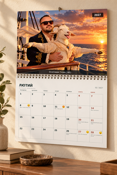 Персональний календар на 2027 рік 080001 фото